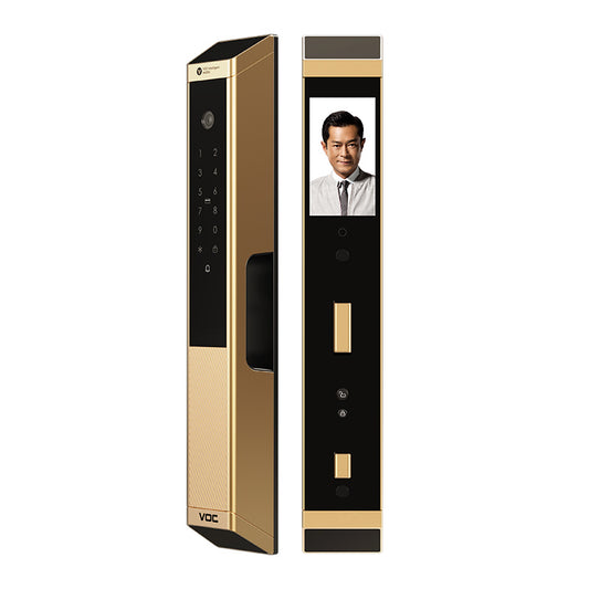 VOC V70 掌靜脈人臉識別電子鎖 (星辰黑/沙漠金)